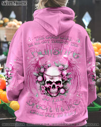 THE GOOD GIRL IN ME SKULL WINGS ALL OVER PRINT - YHLN0711233