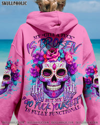 MY GIVE A F IS BROKEN SUGAR SKULL ALL OVER PRINT - TLNO2303241