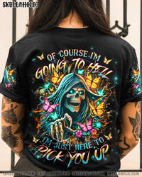 OF COURSE I'M GOING TO HELL SKULL ALL OVER PRINT - YHHG1005242