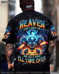 HEAVEN DON'T WANT ME DRAGON SKULL ALL OVER PRINT - TLNO2205242