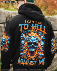 I CAN'T GO TO HELL THUNDER SKULL BONES FIRE ALL OVER PRINT - TLNZ2010231