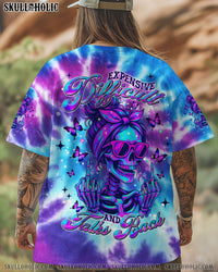 EXPENSIVE DIFFICULT AND TALKS BACK MESSY BUN TIE DYE ALL OVER PRINT - TLNT1006254
