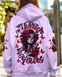 YES I'M A B BUT NOT YOURS SUGAR SKULL ALL OVER PRINT - TLNT1607254
