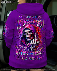 MY GIVE A F IS BROKEN SKULL REAPER ALL OVER PRINT - YHLT2810251