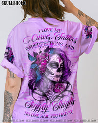 I LOVE MY CURVES SKULL LADY ALL OVER PRINT - YHHG1309233