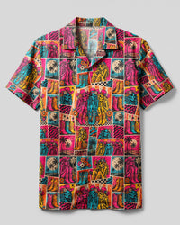 WILD WEST SKULL SISTERS CAMP SHIRT - TYQY1308262