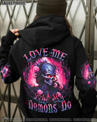 LOVE ME LIKE MY DEMONS DO SKULL ALL OVER PRINT - YHDU1201241