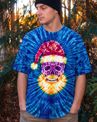 SANTA SKULL CHRISTMAS SWIRL ALL OVER PRINT - TYPQ0710261