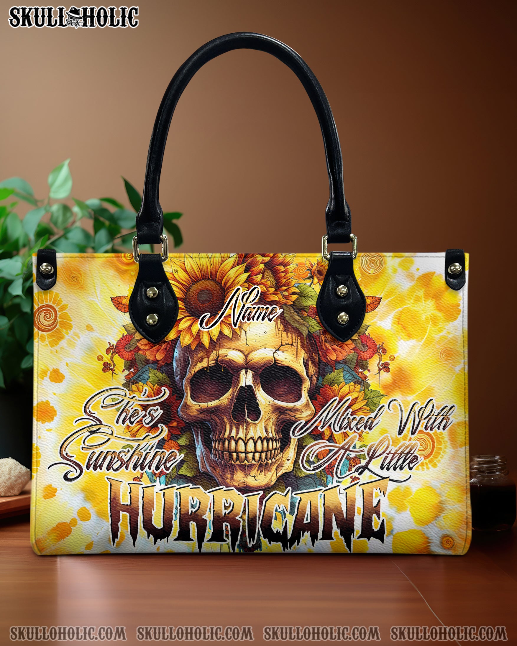 SHE IS SUNSHINE MIXED A LITTLE HURRICANE TIE DYE LEATHER HANDBAG - TYTD0204242