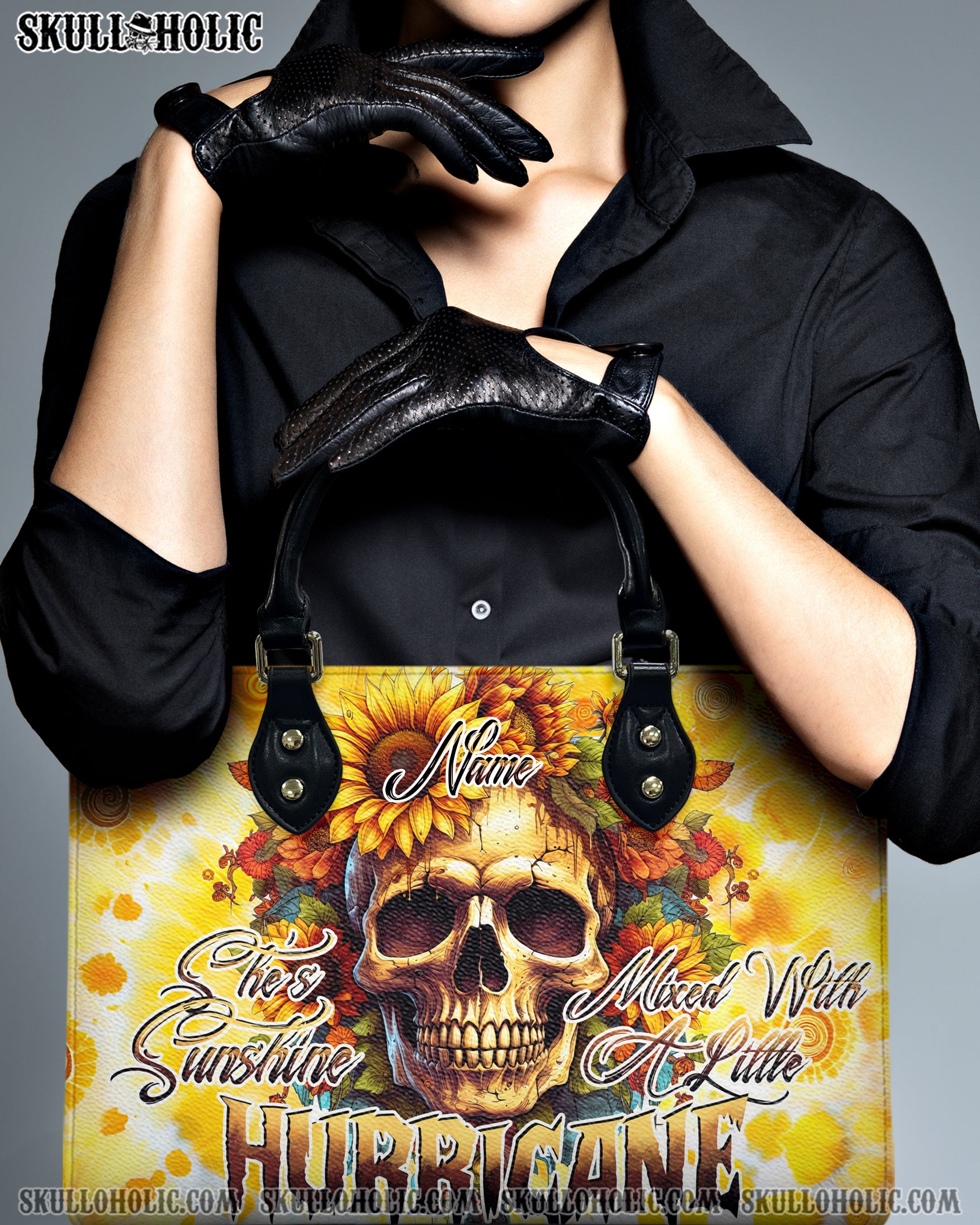 SHE IS SUNSHINE MIXED A LITTLE HURRICANE TIE DYE LEATHER HANDBAG - TYTD0204242