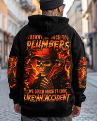 ALWAYS BE NICE TO PLUMBERS SKULL ALL OVER PRINT - YHHN2207254