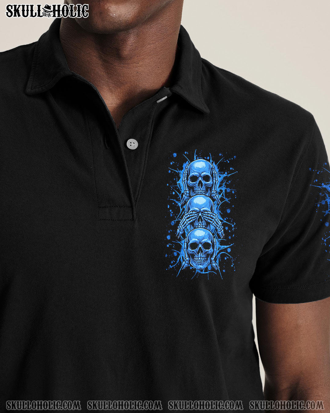 STUCK BETWEEN IDK IDC AND IDGAF SKULL ALL OVER PRINT - YHLN1808253