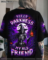 HELLO DARKNESS MY OLD FRIEND HALLOWEEN ALL OVER PRINT - YHLT1408253