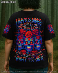 I HAVE 3 SIDES 3 SUGAR SKULLS ALL OVER PRINT - YHHG0606251