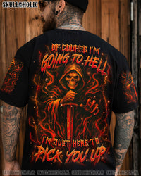 OF COURSE I'M GOING TO HELL SKULL REAPER ALL OVER PRINT - YHHN2805252
