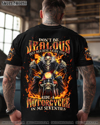 DON'T BE JEALOUS BIKER SKULL ALL OVER PRINT  - TLTW2506252