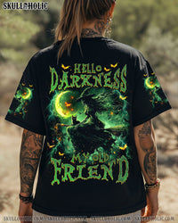 HELLO DARKNESS MY OLD FRIEND WITCH HALLOWEEN ALL OVER PRINT  - TLNZ0808253