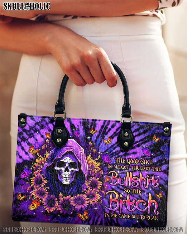 THE GOOD GIRL IN ME REAPER SUNFLOWER LEATHER HANDBAG - TLTW2109247