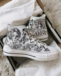 THE GOOD GIRL IN ME HIGHTOP CANVAS SHOES - TYTD30102411