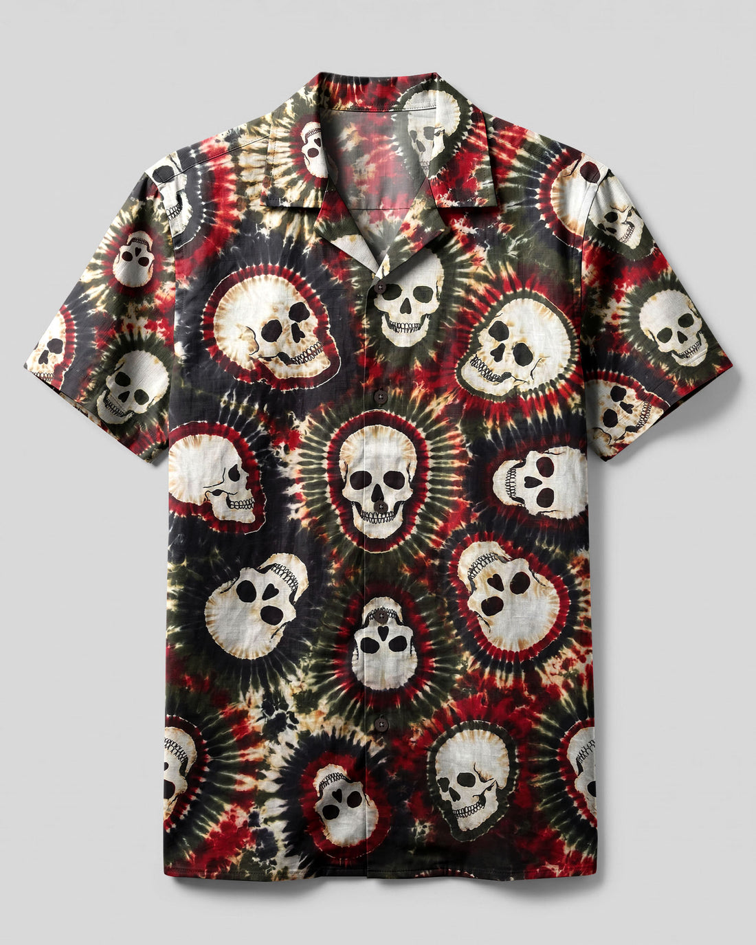 SKULL BURST PATETRN CAMP SHIRT  - TLNT0307264