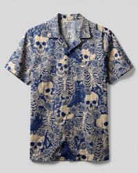 RAVENS SKELETON ROSE CAMP SHIRT - TLNT3006261