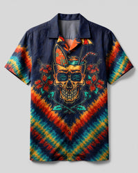 TROPICAL SUMMER SKULL CAMP SHIRT  - TLTW0107265