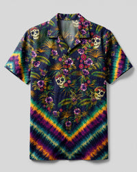 TROPICAL SUGAR SKULL CAMP SHIRT  - TLTW0207262
