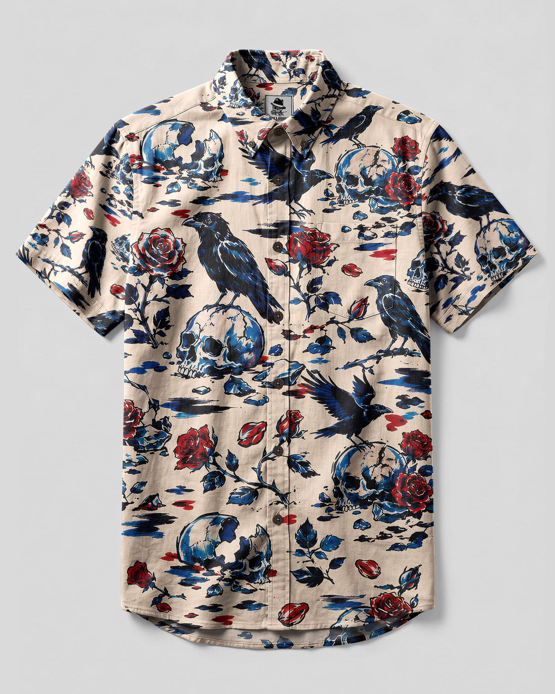 RAVENS AND ROSE BUTTON-DOWN COLLAR SHIRT  - TLTW3006266