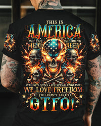 THIS IS AMERICA FIRE EYES SKULL ALL OVER PRINT - TLNO0706241
