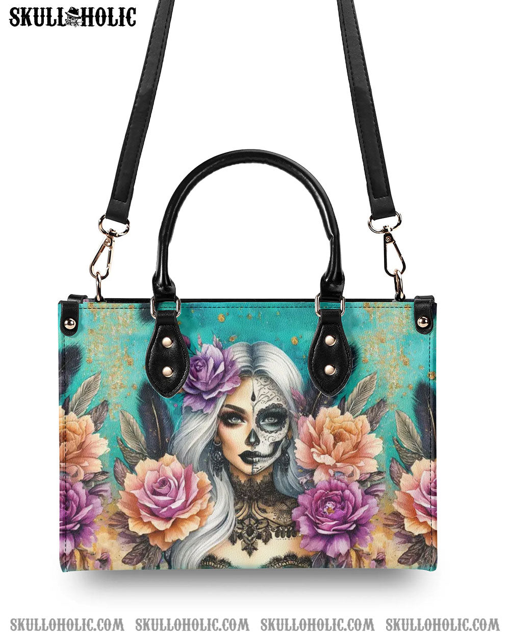 SKULL WOMAN LEATHER HANDBAG - YHHG0807244