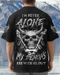 I'M NEVER ALONE SKULL DEMON ALL OVER PRINT - YHLN3103253