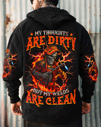 MY THOUGHT ARE DIRTY BUT MY WELDS SKULL ALL OVER PRINT - TLNZ0609254