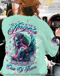 I MAY BE ON THE SIDE OF ANGELS SKULL LADY ALL OVER PRINT - TLTW0605241