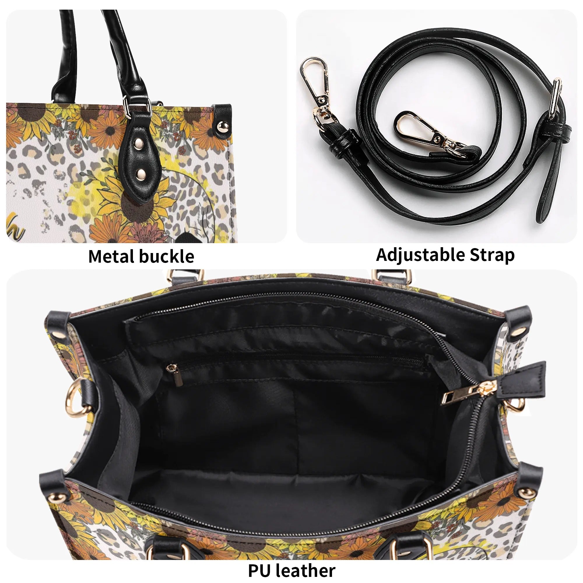 FRESH OUT OF F FLORAL SKULL LEATHER HANDBAG - TLTR2108244