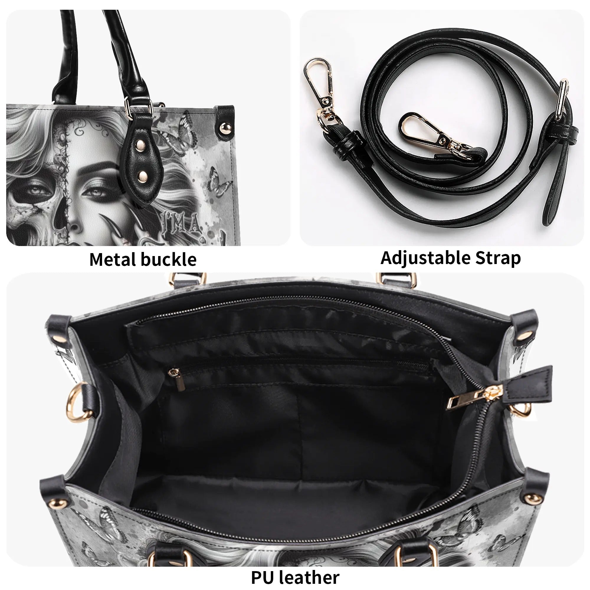 DON'T TRY TO FIGURE ME OUT LEATHER HANDBAG - TLTR2808245