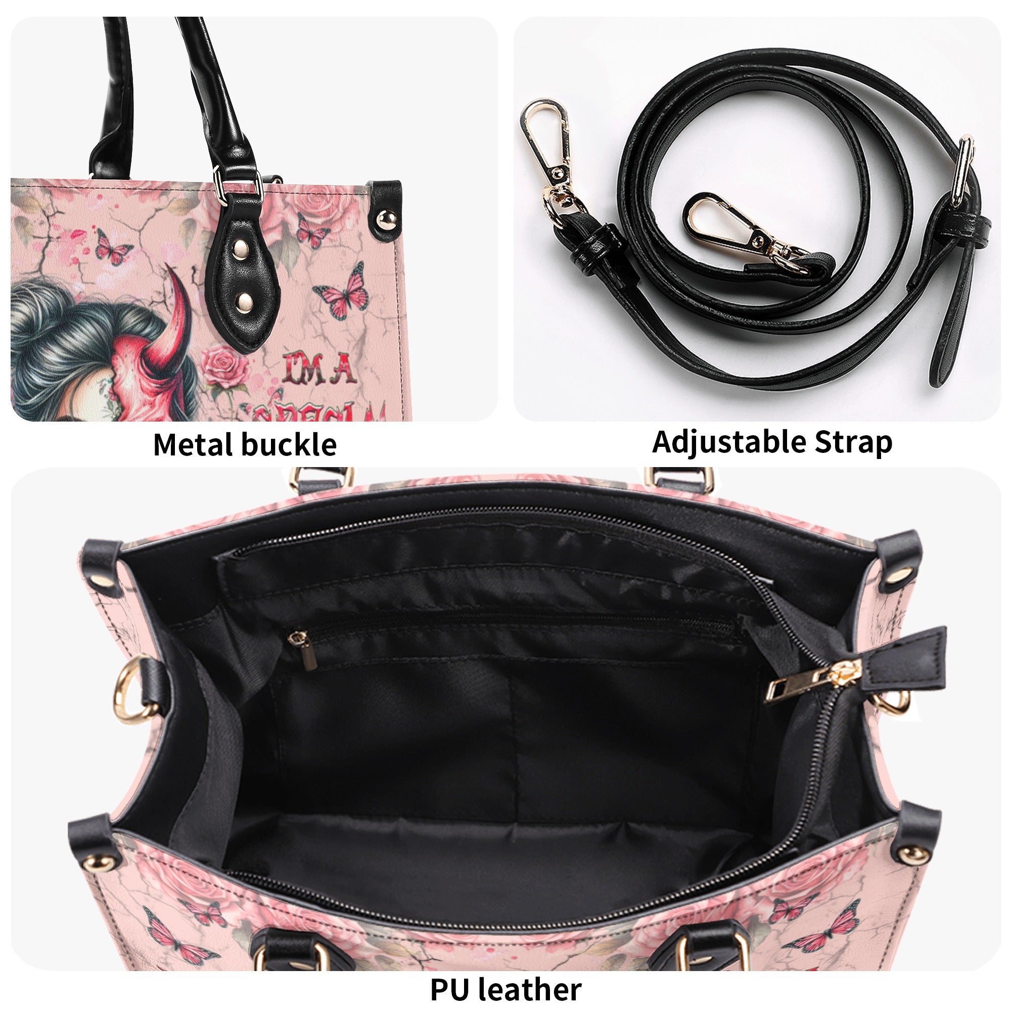 DON'T TRY TO FIGURE ME OUT LEATHER HANDBAG - YHHG3110244