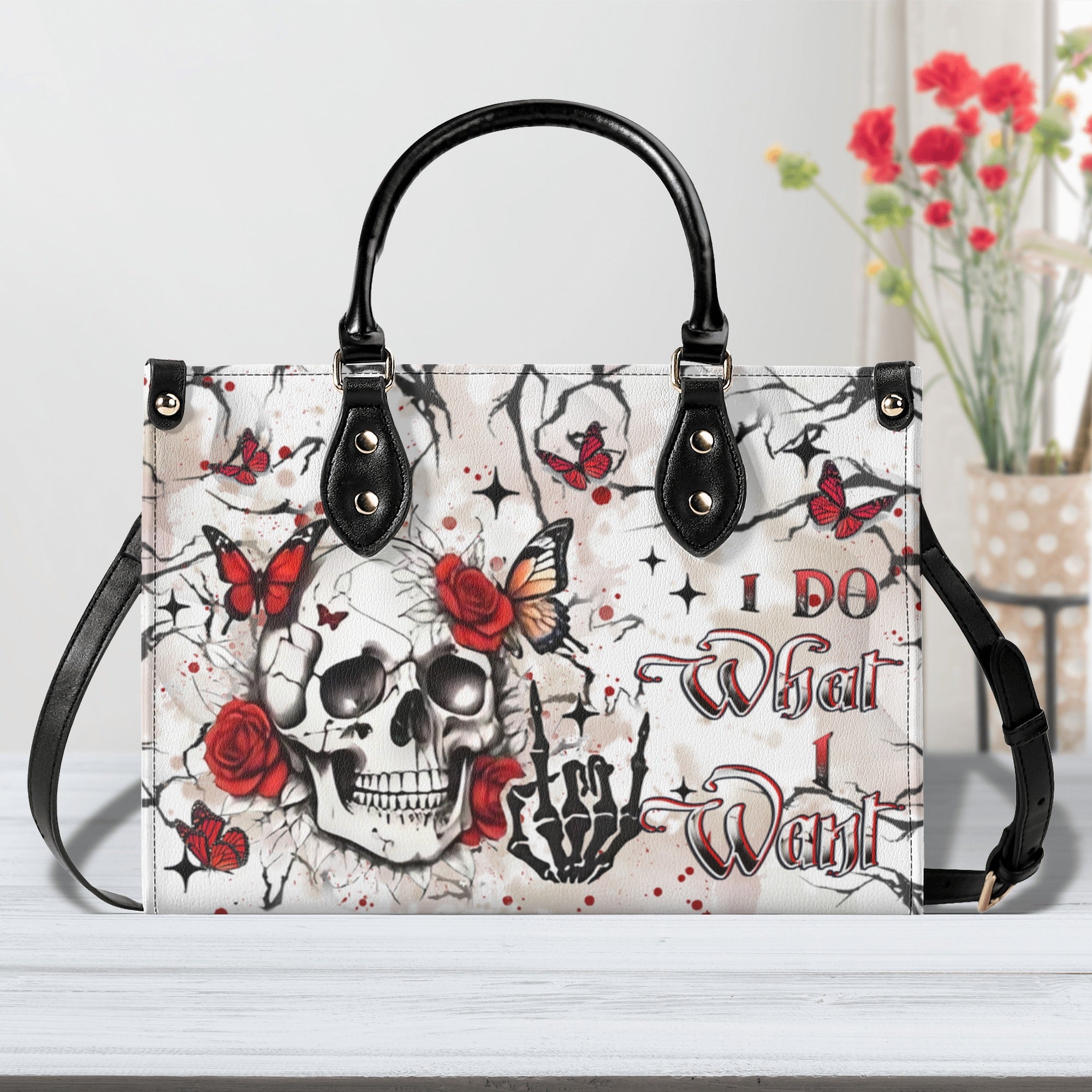 I DO WHAT I WANT LEATHER HANDBAG - YHLT0212245