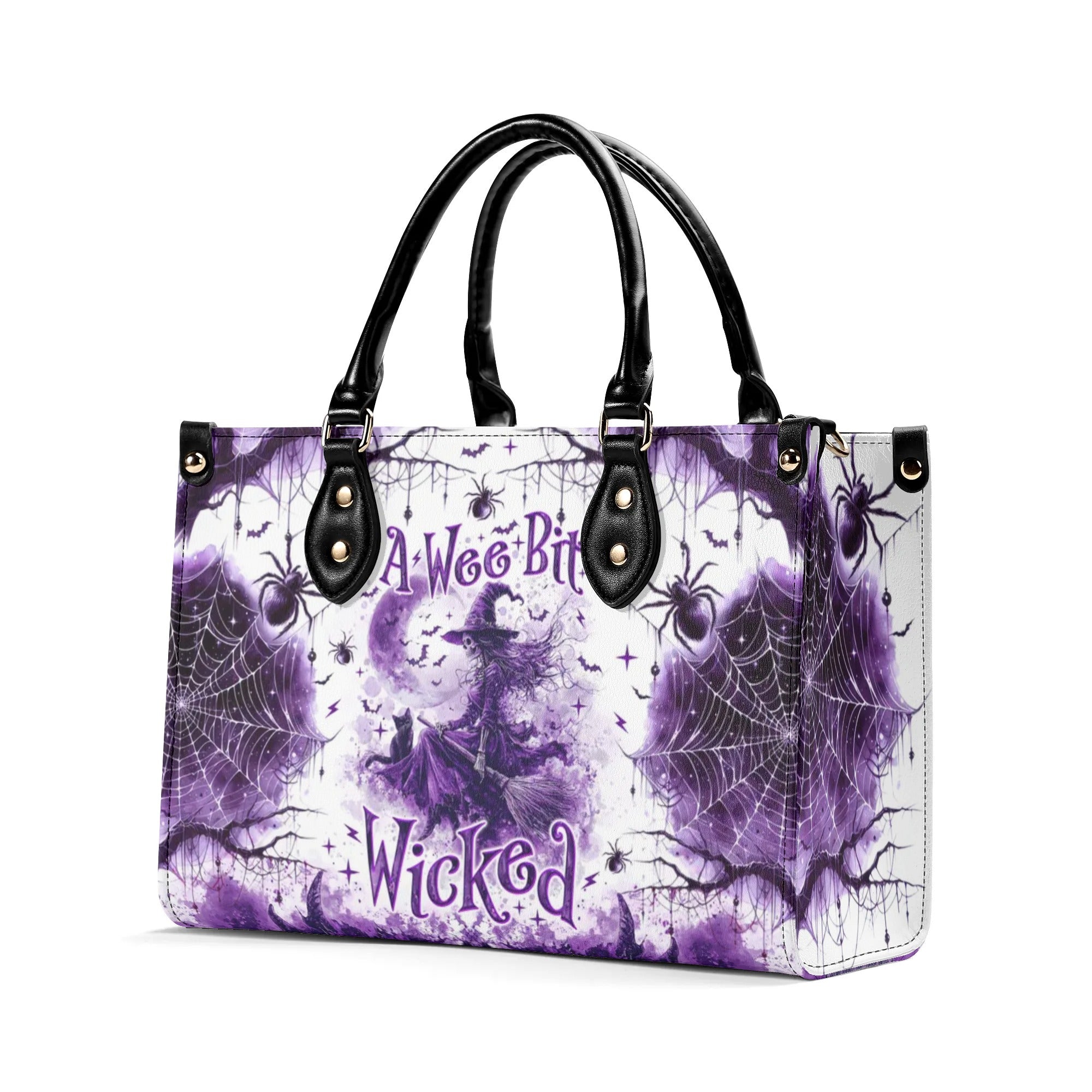 A WEE BIT WICKED HALLOWEEN LEATHER HANDBAG - TLNO0409245