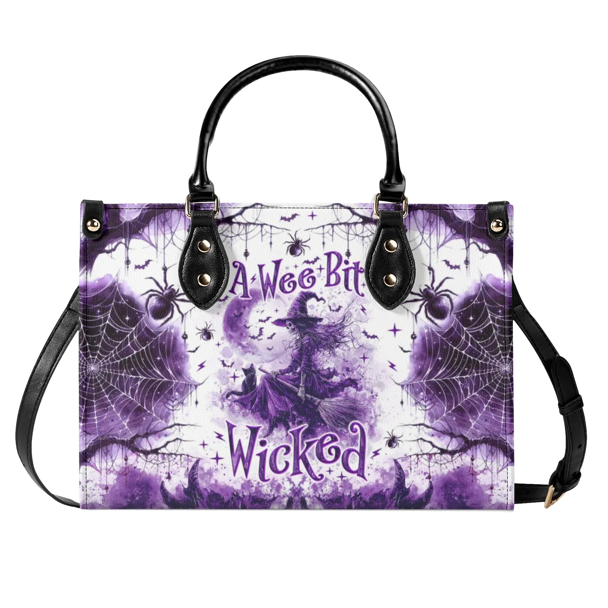 A WEE BIT WICKED HALLOWEEN LEATHER HANDBAG - TLNO0409245