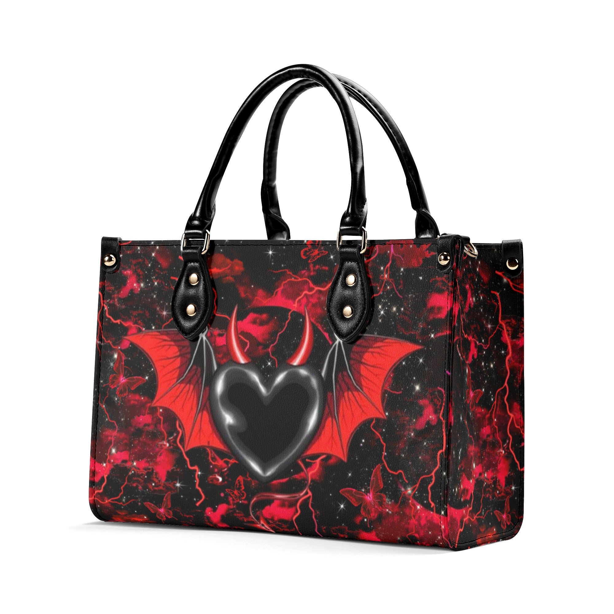 EVIL HEART LEATHER HANDBAG - YHHN0201254