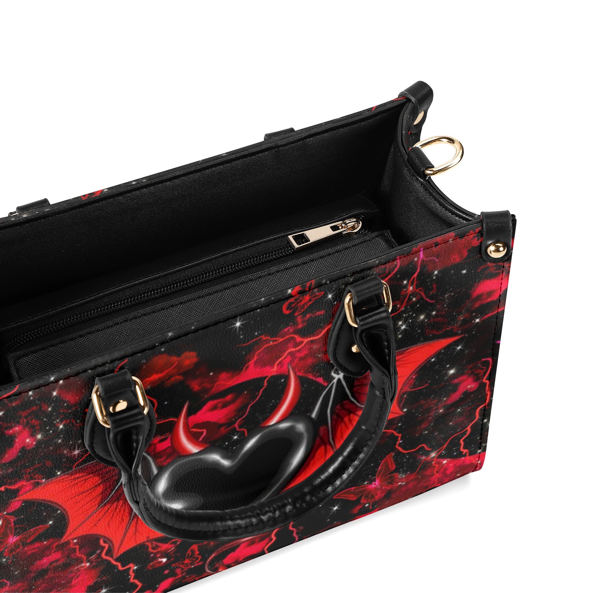 EVIL HEART LEATHER HANDBAG - YHHN0201254