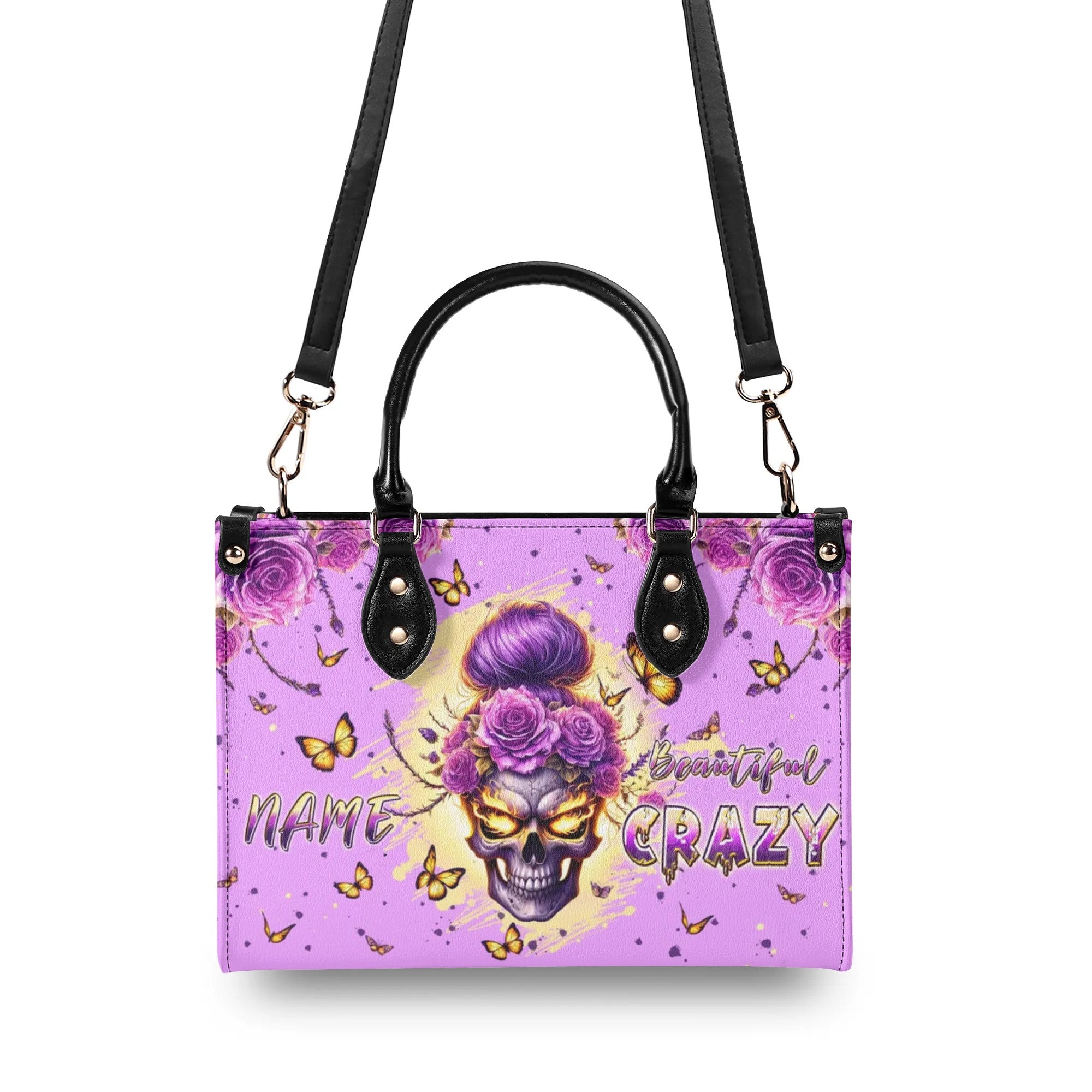 BEAUTIFUL CRAZY MESSY BUN SKULL LEATHER HANDBAG - TLPQ0808241