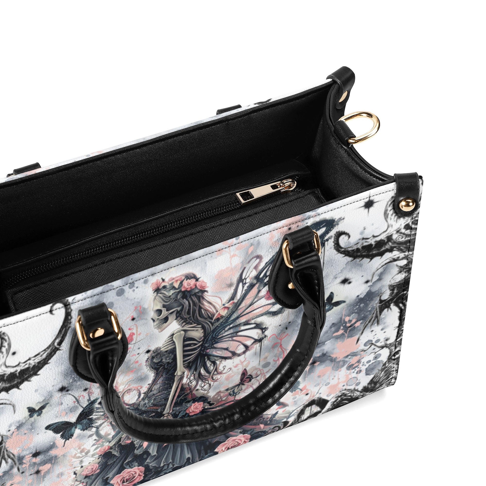 KARMA FAIRY SKULL LEATHER HANDBAG - YHDU2110243