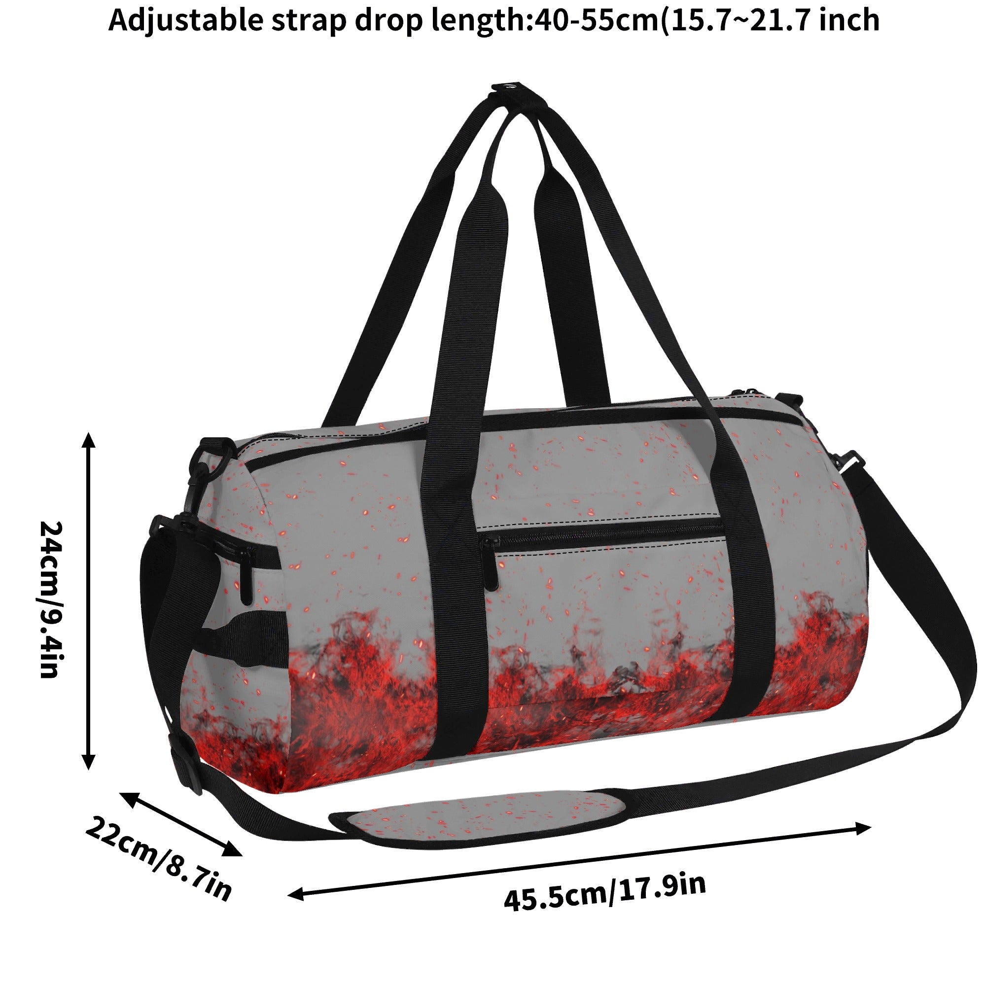 HELL WAS FULL SO I CAME BACK DEMON SKULL TRAVEL BAG - YHLN1208254