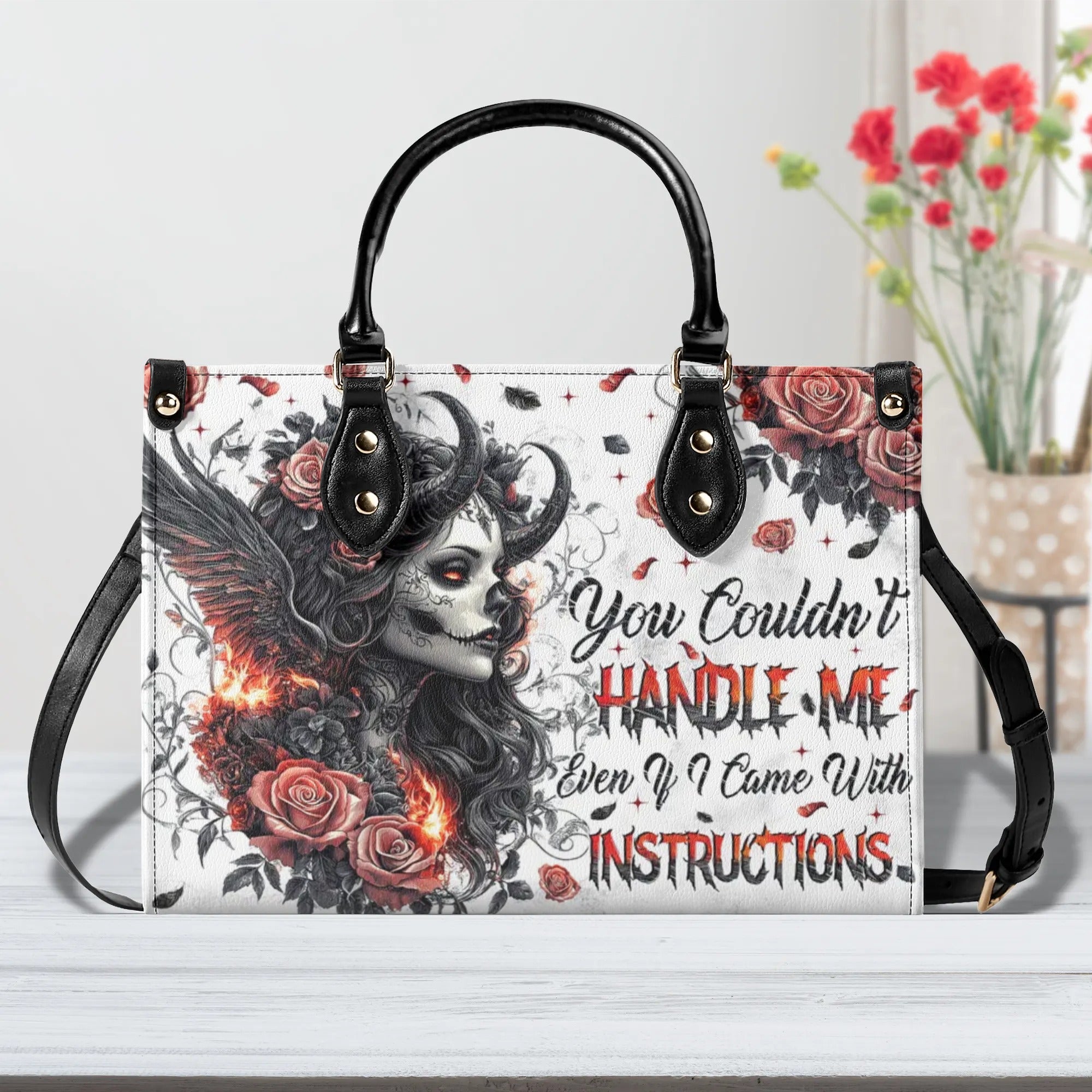 YOU COULDN'T HANDLE ME LEATHER HANDBAG - TYTM3008241