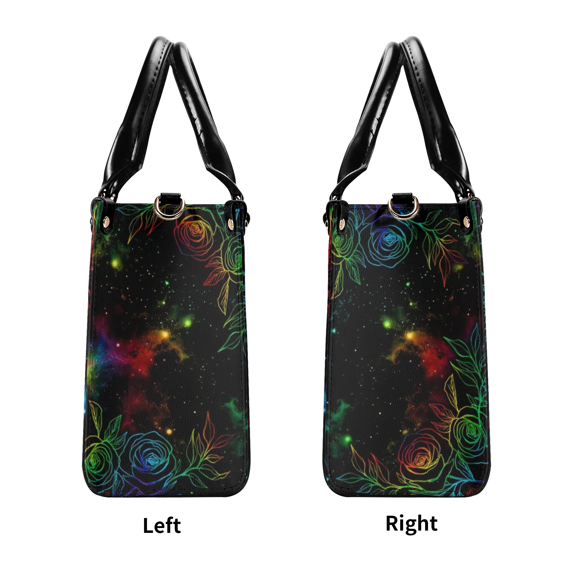 I HOLD A BEAST AN ANGEL SKULL GIRL TIE DYE LEATHER HANDBAG - TLNO2606242