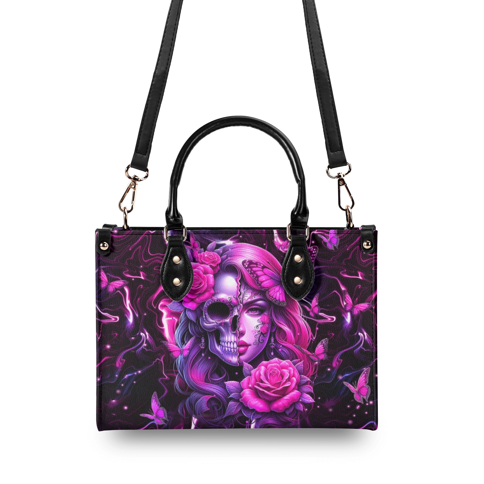 SKULL LADY LEATHER HANDBAG - YHHN0301254