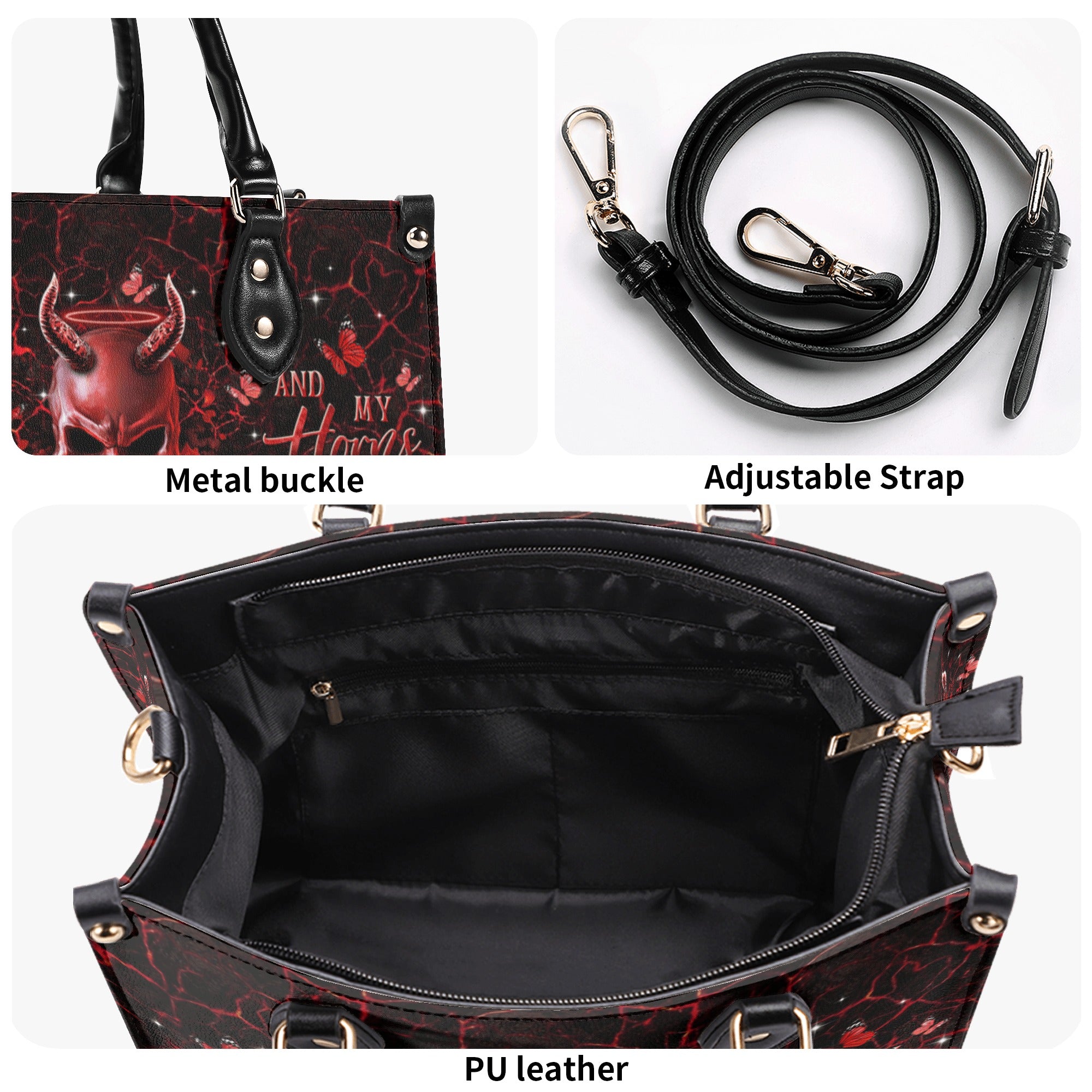 IT'S GOING TO BE ONE OF THOSE DAYS SKULL LEATHER HANDBAG  - TLTR3010247