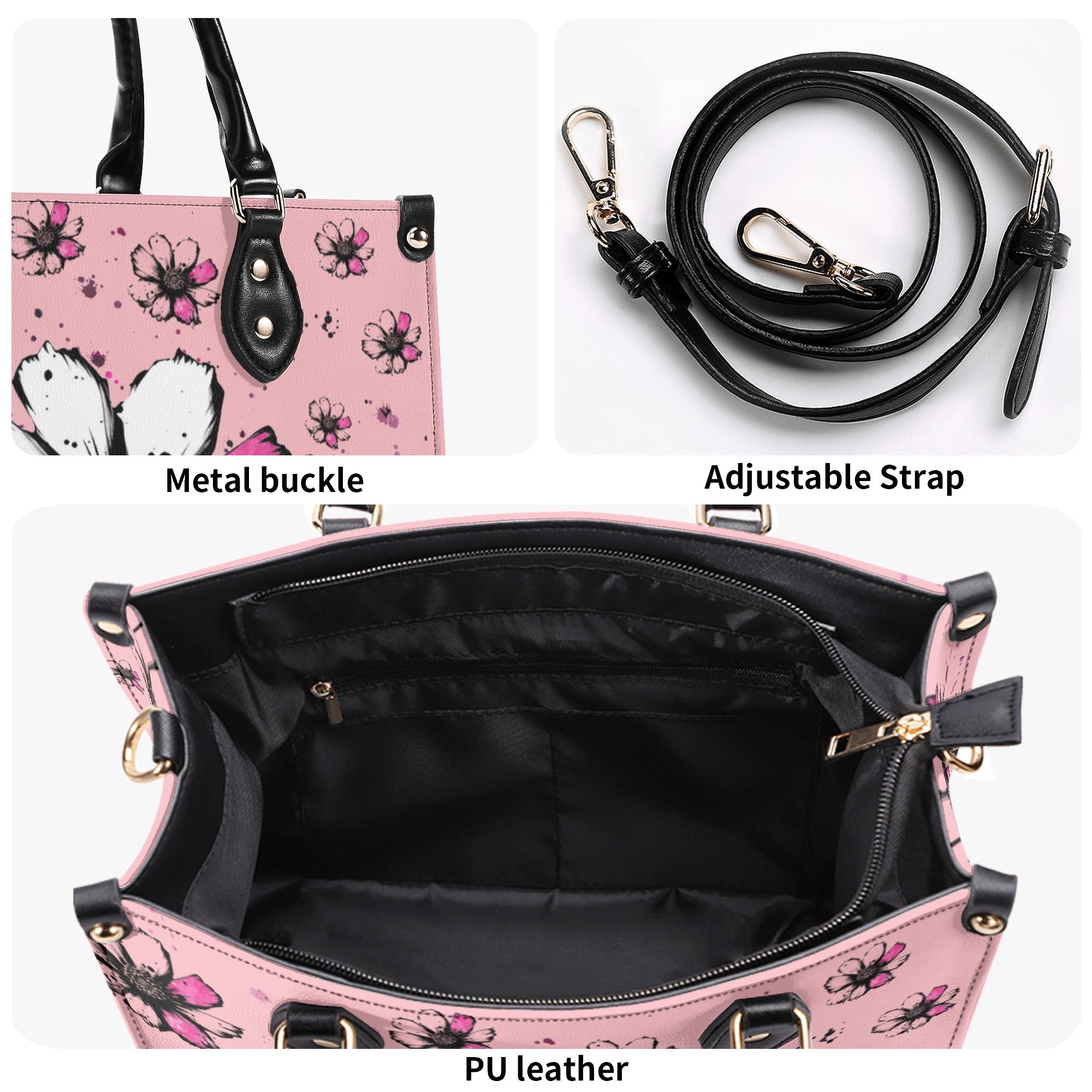 MOM LIFE DAISY SKULL LEATHER HANDBAG - TLNZ2810245