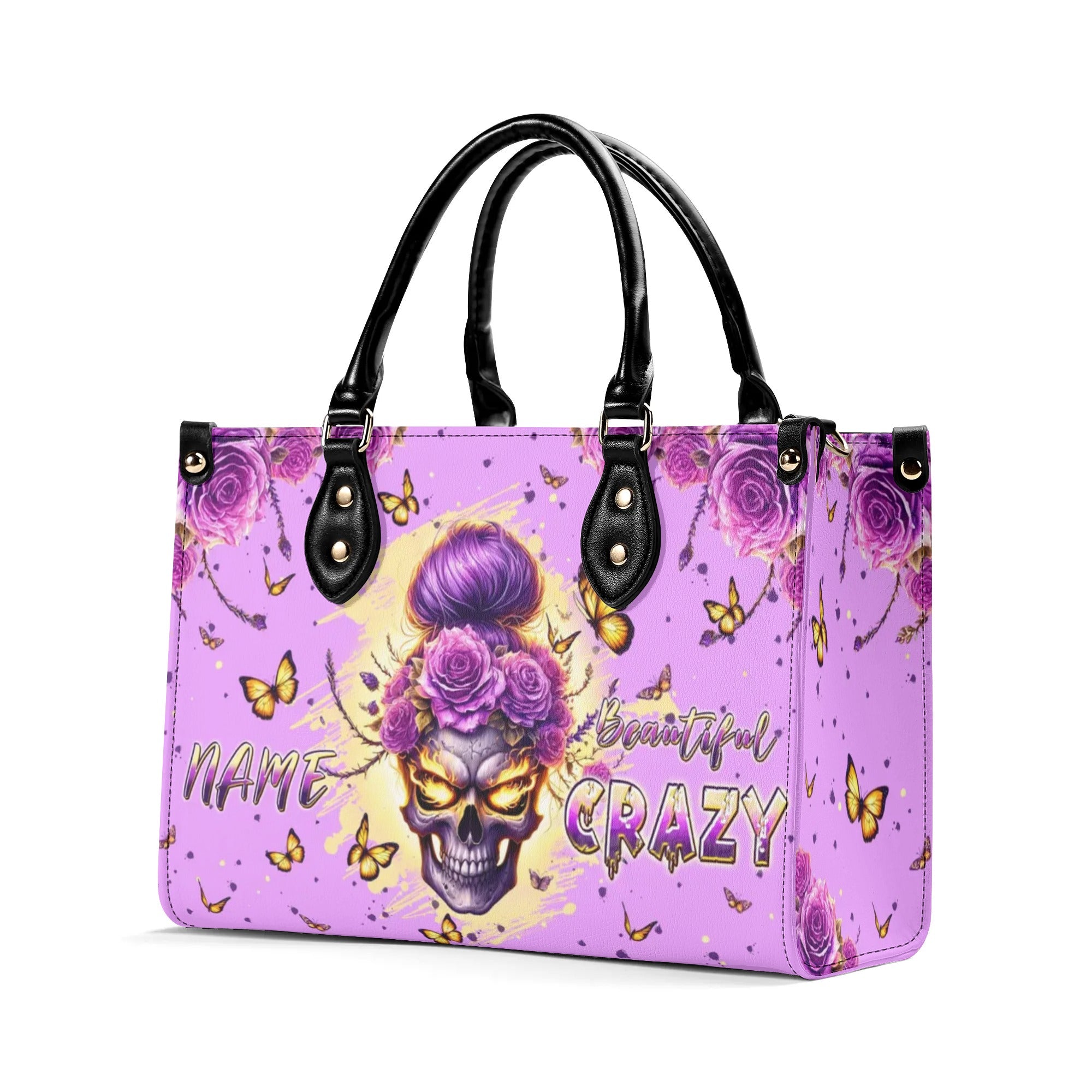 BEAUTIFUL CRAZY MESSY BUN SKULL LEATHER HANDBAG - TLPQ0808241